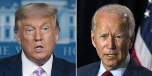Oι δύο προεδρικοί υποψήφιοι, Ντόναλντ Τραμπ και Τζο Μπάιντεν