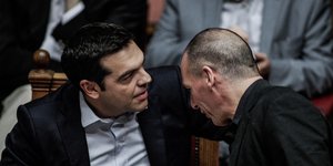 Αλέξης Τσίπρας και Γιάνης Βαρουφάκης