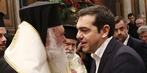 Ο Τσίπρας με τον Ιερώνυμο