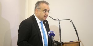 O πρόεδρος του ΔΣΑ, Δημήτρης Βερβεσός