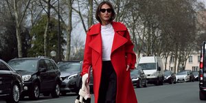 γυναίκες με παλτό στην εβδομάδα μόδας