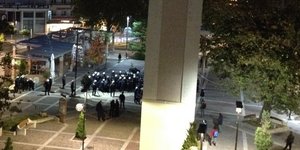 Οι δυνάμεις της Αστυνομίας στο κέντρο της Ξάνθης