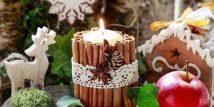 Χριστουγεννιάτικη διακόσμηση κεριά