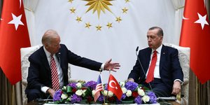 O εκλεγμένος πρόεδρος των ΗΠΑ, Τζο Μπάιντεν και ο Τούρκος πρόεδρος Ρετζέπ Ταγίπ Ερντογάν