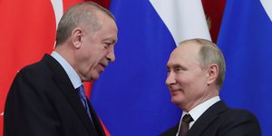 Οι πρόεδροι Τουρκίας και Ρωσίας, Ρετζέπ Ταγίπ Ερντογάν και Βλαντιμιρ Πούτιν