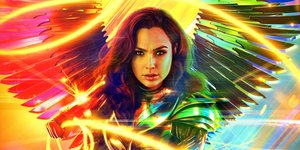 πολύχρωμη αφίσα της ταινίας Wonder Woman