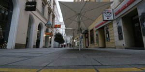 Αδειοι δρόμοι στη Βιέννη της Αυστρίας