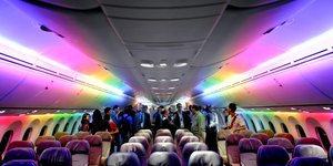 Εσωτερικό καμπίνας αεροπλάνου