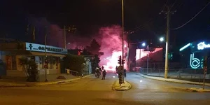 Επεισόδια το βράδυ των Χριστουγέννων στη Λεωφόρο ΝΑΤΟ, στον Ασπρόπυργο