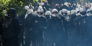 Αστυνομικές δυνάμεις στην πλατεία Εξαρχείων