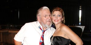 O Κώστας Βουτσάς με την κόρη του, Θεοδώρα