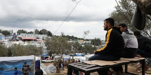 Πρόσφυγες στη Μόρια