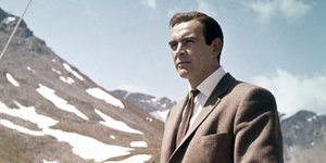 Ο Σον Κόνερι στο σετ της ταινίας Τζέιμς Μποντ Goldfinger