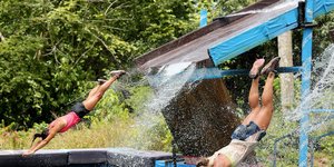 Στιγμιότυπο από αγώνισμα στο Survivor