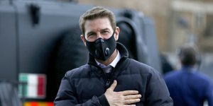 Ο Τομ Κρουζ στα γυρίσματα της ταινίας «Mission Impossible»