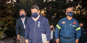 Ο Νίκος Χαρδαλιάς με συνοδεία στη Θεσσαλονίκη