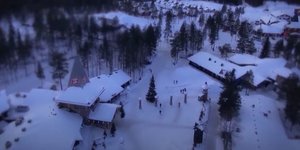 χιονια χωριο απο ψηλα 