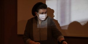 Η υπουργός Πολιτισμού, Λίνα Μενδώνη