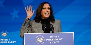 Η εκλεγμένη αντιπρόεδρος των ΗΠΑ, Καμάλα Χάρις