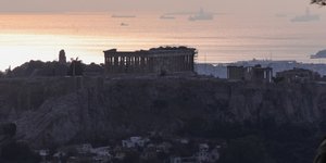 Η Ακρόπολη κατά τη δύση του ηλίου, από το Λυκαβηττό