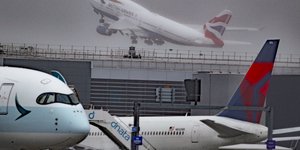 Αεροσκάφη στο αεροδρόμιο