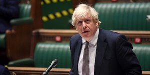 Ο Μπόρις Τζόνσον σε ομιλία στη Βουλή