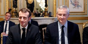 Εμανουέλ Μακρόν και Μπρούνο Λεμέρ