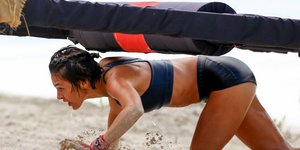 Η Κάτια Ταραμπάνκο σε αγώνισμα του Survivor 4