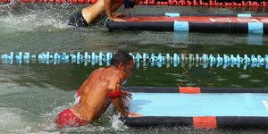 Ο Κόρο κατά τη διάρκεια αγωνίσματος για το Survivor 4