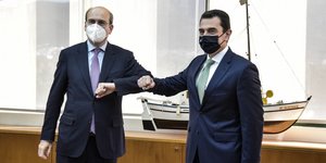 Ο Κωστής Χατζηδάκης και ο Κώστας Σκρέκας