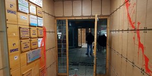 Η πολυκατοικία στη Θεσσαλονίκη όπου έγινε η επίθεση