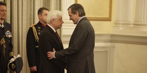 Ο Προκόπης Παυλόπουλος με τον Αντώνη Σαμαρά σε παλαιότερη συνάντησή του