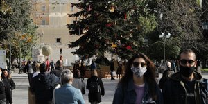 Πρωτοχρονιά χριστούγεννα στο Σύνταγμα