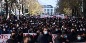 συνωστισμός στο πανεκπαιδευτικό συλλαλητήριο