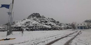 Χιόνια στη Λήμνο