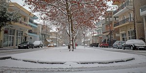 Χιονόπτωση στην πόλη της Κοζάνης