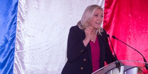 H πρόεδρος του ακροδεξιού γαλλικού κόμματος RN, Μαρίν Λεπέν