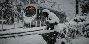 Τραμ κακοκαιρία χιόνι