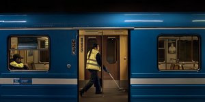 Εργαζόμενοι σε τρένο στη Σουηδία