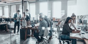 Εργαζόμενοι σε ανοιχτό εργασιακό χώρο