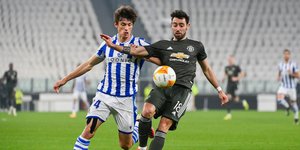Φάση από τον αγώνα Ρεάλ Σοσιεδάδ-Μάντσεστερ Γιουνάιτεντ