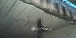 O σκύλος που βρέθηκε κρεμασμένος από γέφυρα στα Χανιά