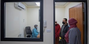 Ασθενείς σε δωμάτιο νοσοκομείου στη Παλαιστίνη