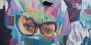 Γκράφιτι για τον κορωνοϊό σε τοίχο στην Μαλαισία