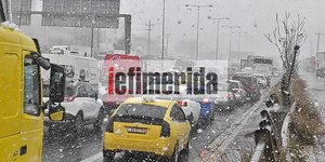 Ακινητοποιημένα οχήματα στην γέφυρα Καλυφτάκη