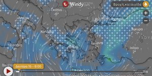 Live η πορεία της κακοκαιρίας «Μήδεια» στην Ελλάδα