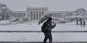 κακοκαιρία Μήδεια Χιόνια στην Αθήνα