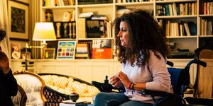 Κατερίνα Βρανά στο καροτσάκι