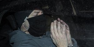 Ο Δημήτρης Λιγνάδης μετά την απολογία του στον ανακριτή όπου κρίθηκε προφυλακιστέο
