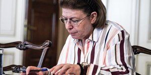 Η υπουργός Πολιτισμού Λίνα Μενδώνη